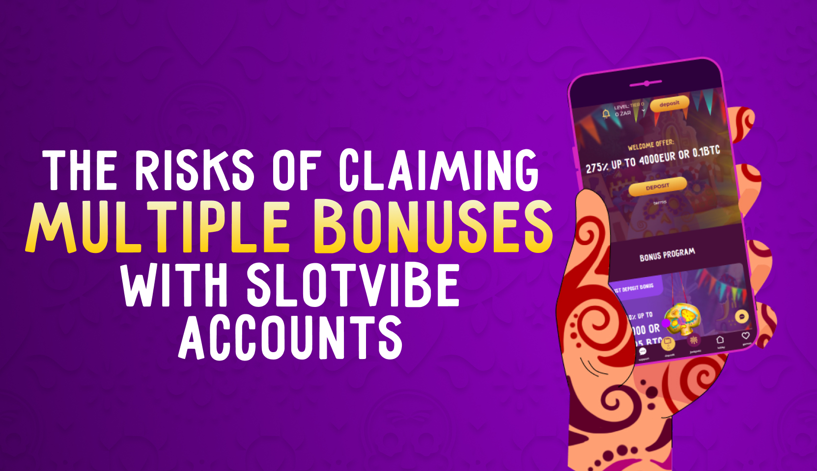 The Risks of Claiming Multiple Bonuses with SlotVibe Accounts